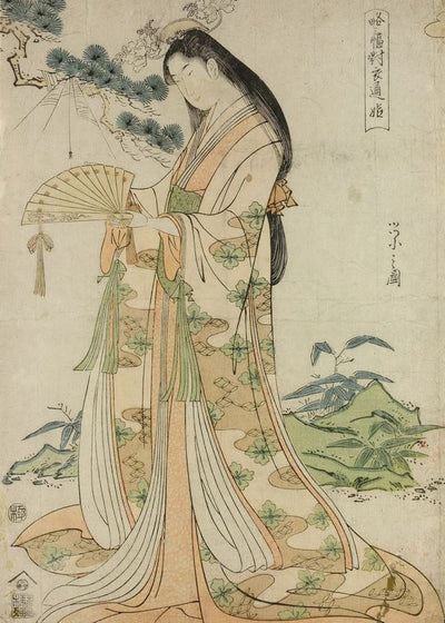 Chobunsai Triptych Three Famous Poet Default Title