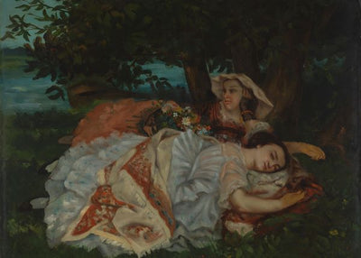 Gustave Courbet, Young Ladies on the Bank of the Seine Default Title