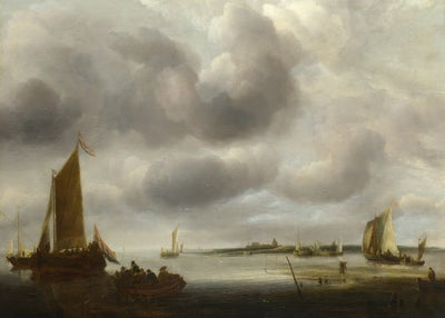 Jan van de Cappelle, A Coast Scene Default Title