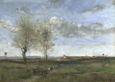 Jean Baptiste Camille Corot, A Wagon in the Plains of Artois Default Title