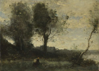 Jean Baptiste Camille Corot, The Wood Gatherer Default Title