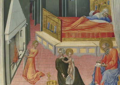 Giovanni di Paolo, The Birth of Saint John the Baptist, Predella Panel Default Title
