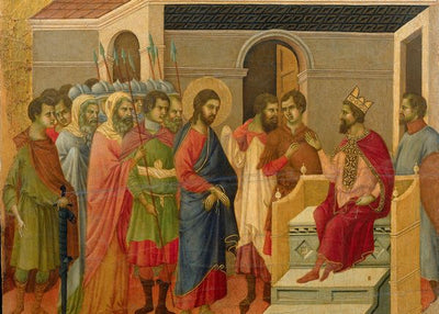 Duccio Di Buoninsegna, Christ In Front Of King Herod Default Title