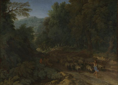 Gaspard Dughet, Landscape with a Shepherd and his Flock Default Title