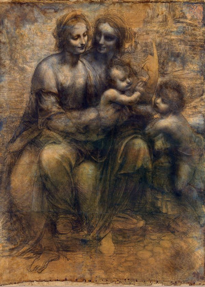 Leonardo Da Vinci The Virgin And Child With St Anne Default Title