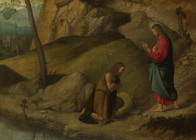 Moretto da Brescia, Christ blessing Saint John the Baptist Default Title