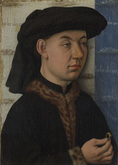 Jan van Eyck A Young Man holding a Ring Default Title