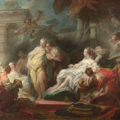Jean Honore Fragonard, Psyche showing her Sisters her Gifts from Cupid Default Title