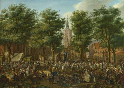 Paulus Constantijn La Fargue, The Grote Markt at The Hague Default Title