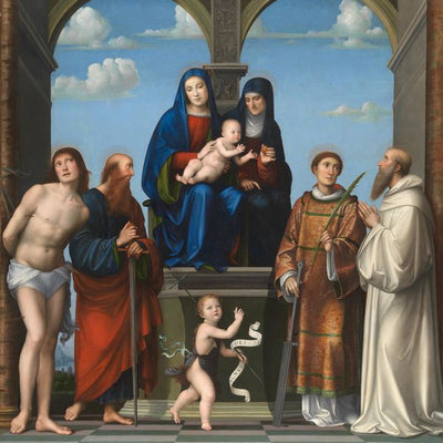 Francesco Francia, The Virgin and Child with Saint Anne and Other Saints Default Title