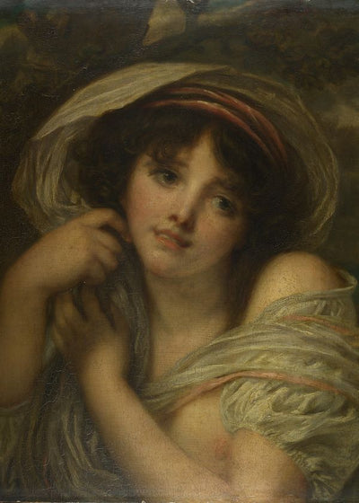 Jean Baptiste Greuze A Girl painting Default Title