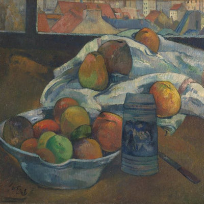 Paul Gauguin, Bowl of Fruit and Tankard before a Window Default Title
