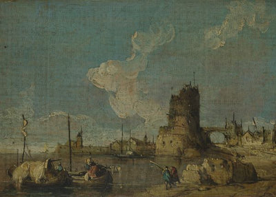 Francesco Guardi, A Ruin Caprice painting Default Title