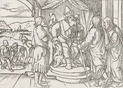 Hans Holbein The Younger, Moses And Aaron Met Pharaoh Document For Discussion About Israel Default Title