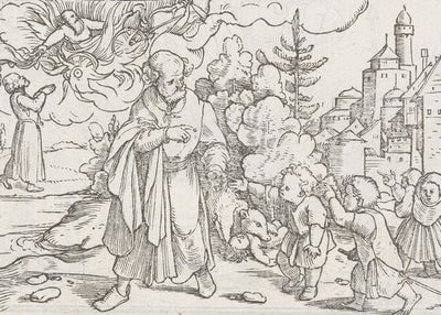 Hans Holbein The Younger, Punishment Of Children Who Mocked Elisha Default Title