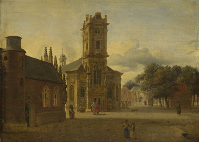 Jan van der Heyden, A Square before a Church Default Title