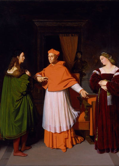 Jean Auguste Dominique Ingres Betrothal Of Raphael With The Niece Of Cardinal Bibiena Default Title