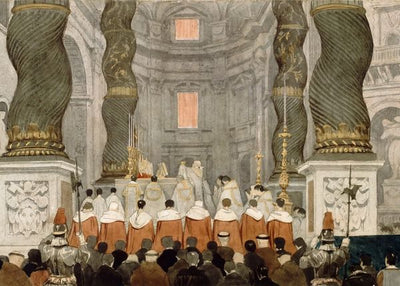 Jean Auguste Dominique Ingres, Papal Mass In St. Peter's Basilica In Rome Default Title