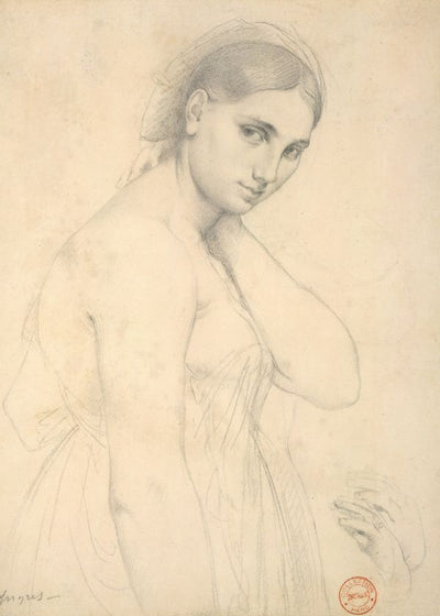 Jean Auguste Dominique Ingres Study For Raphael And Fornarina Default Title