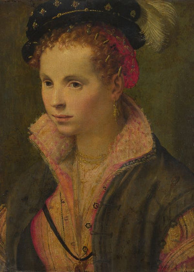Italian North Portrait of a Lady in a Plumed Hat Default Title