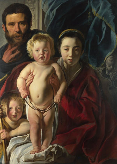 Jacob Jordaens The Holy Family and Saint John the Baptist Default Title