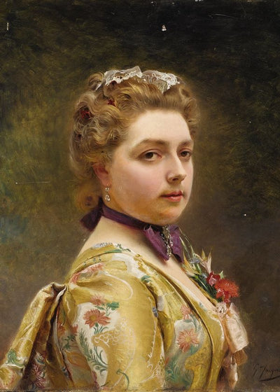 Gustave Jean Jacquet Portrait Of A Lady Default Title
