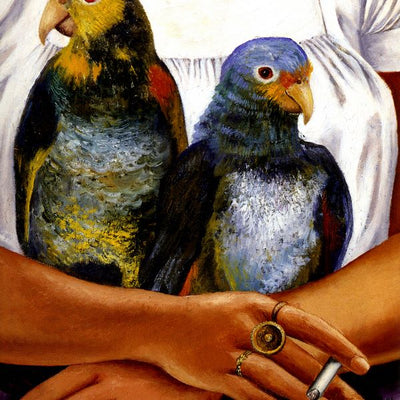 Frida Kahlo, Me and my Parrots, Detail two parrots Default Title