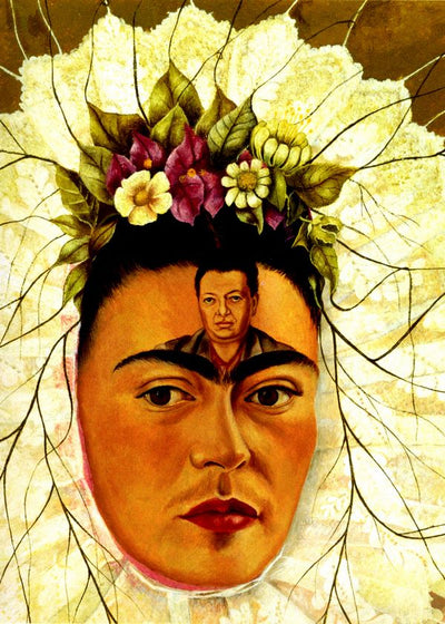 Frida Kahlo Self portrait in Tehuana Detail the Face Default Title