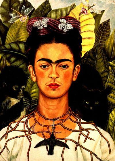 Frida Kahlo Self portrait with the collar of spines Default Title
