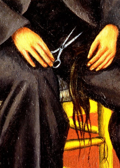 Frida Kahlo Self portrait with the cut hair detail scissors Default Title