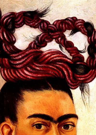 Frida Kahlo Self portrait with the plait Detail the plait Default Title
