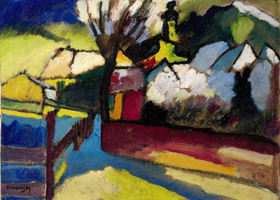 Kandinsky, Wassily, Herbstlandschaft mit Baum Default Title