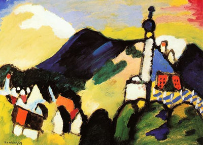 Wassily Kandinsky, Murnau with Church II 1910 Default Title