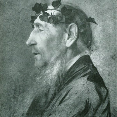 Gustav Klimt, Alter Mann mit Efeukranz 1883 Default Title