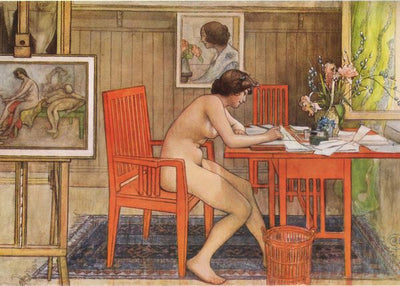 Carl Larsson, Model writing postcards Default Title