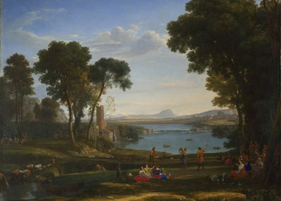 Claude Lorrain, Landscape with the Marriage of Isaac and Rebecca Default Title