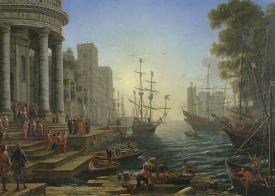 Claude Lorrain, Seaport with the Embarkation of Saint Ursula Default Title
