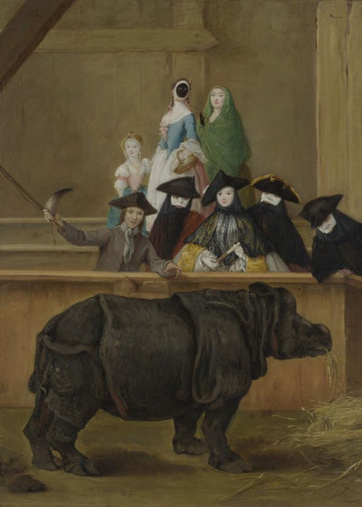 Pietro Longhi Exhibition of a Rhinoceros at Venice Default Title