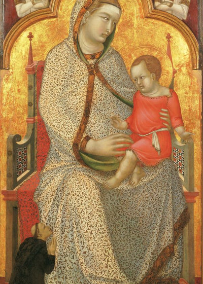 Pietro Lorenzetti Madonna With Child On The Throne Plus Two Angel And Donator Default Title