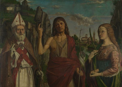 Bartolomeo Montagna, Saint Zeno, Saint John the Baptist and a Female Martyr Default Title