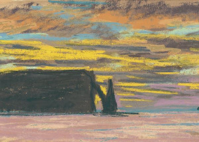 Claude Monet, Etretat, Aiguille And Porte D`aval, Sunset, 1883 Default Title