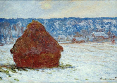 Claude Monet, Grainstack In Overcast Weather, Snow Effect, 1891 Default Title