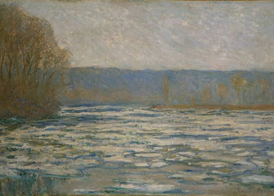 Claude Monet, Ice Breaking Up On The Seine Near Bennecourt, 1893 Default Title