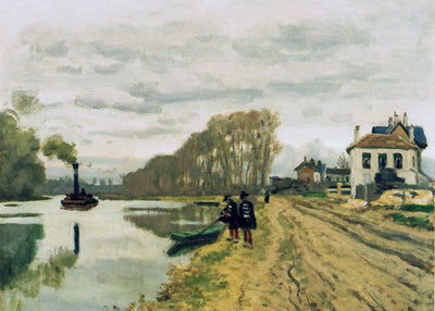 Claude Monet, Infantry Guards Wandering Along The River, 1870 Default Title