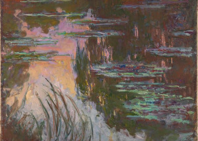 Claude Monet, Water Lilies, Setting Sun Default Title