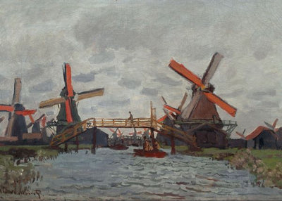 Claude Monet, Windmills Near Zaandam, 1871 Default Title