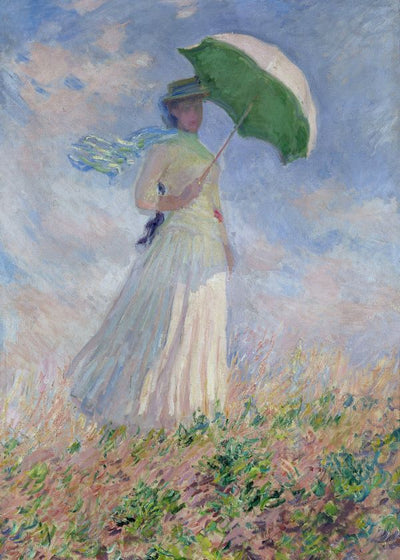 Claude Monet Woman With A Parasol Facing Right (Also Known As Study Of A Figure Outdoors (Facing Right)) 1886 Default Title