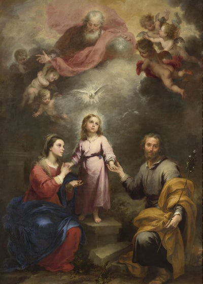 Bartolome Esteban Murillo The Heavenly and Earthly Trinities Default Title