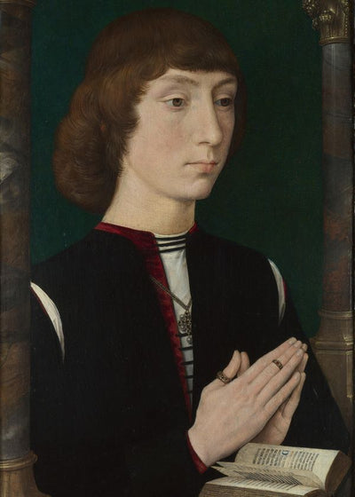 Hans Memling A Young Man At Prayer Default Title