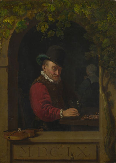 Frans van Mieris the Elder An Old Fiddler Default Title